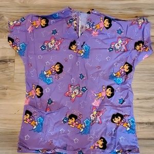 Dora the explorer scrub top